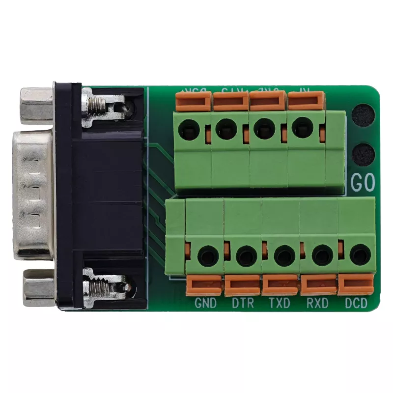 InLine 92501B Conector de cables regleta de bornes / D-Sub 9 negro, verde