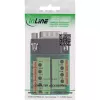 InLine 92501B Conector de cables regleta de bornes / D-Sub 9 negro, verde