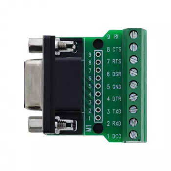 InLine 92501C Conector de cables regleta de bornes / D-Sub 9 negro, verde