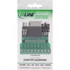 InLine 92501C Conector de cables regleta de bornes / D-Sub 9 negro, verde