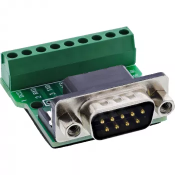 InLine 92501D Conector de cables regleta de bornes / D-Sub 9 negro, verde