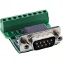 InLine 92501D Conector de cables regleta de bornes / D-Sub 9 negro, verde