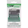 InLine 92501D Conector de cables regleta de bornes / D-Sub 9 negro, verde