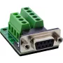 InLine 92501E Conector de cables regleta de bornes / D-Sub 9 negro, verde