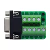 InLine 92501E Conector de cables regleta de bornes / D-Sub 9 negro, verde