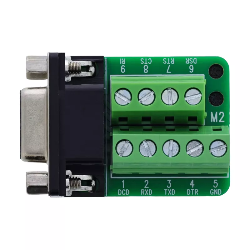 InLine 92501E Conector de cables regleta de bornes / D-Sub 9 negro, verde