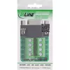 InLine 92501E Conector de cables regleta de bornes / D-Sub 9 negro, verde