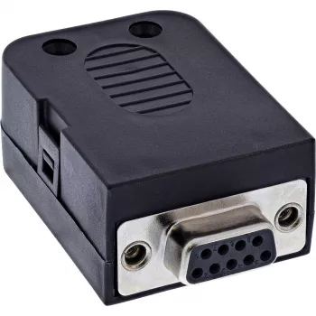 InLine 92501G Borne de conexión bloque de terminales / D-Sub 9 negro