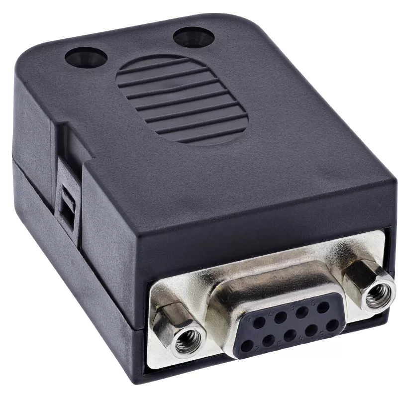 InLine 92501H Conector de cables bloque de bornes / D-Sub 9 negro