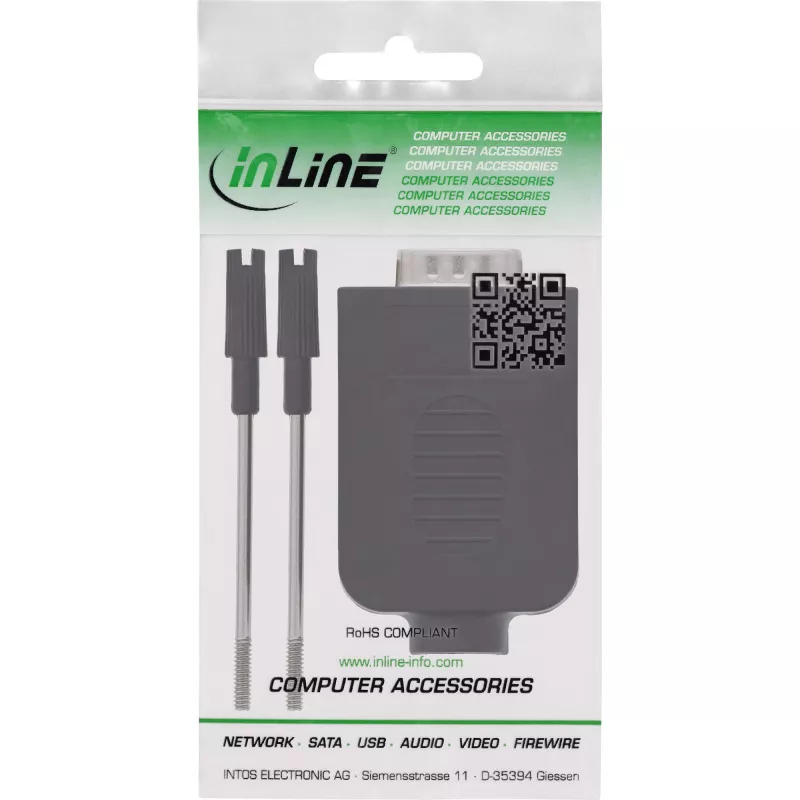 InLine 92501I Conector de cables regleta de bornes / D-Sub 9 negro