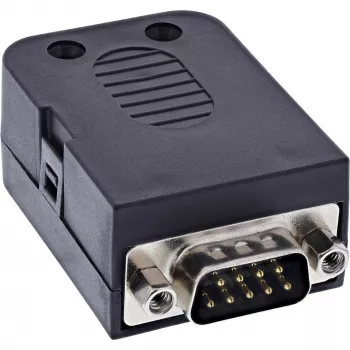 InLine 92501J Conector de cables borne de carril / D-Sub 9 negro
