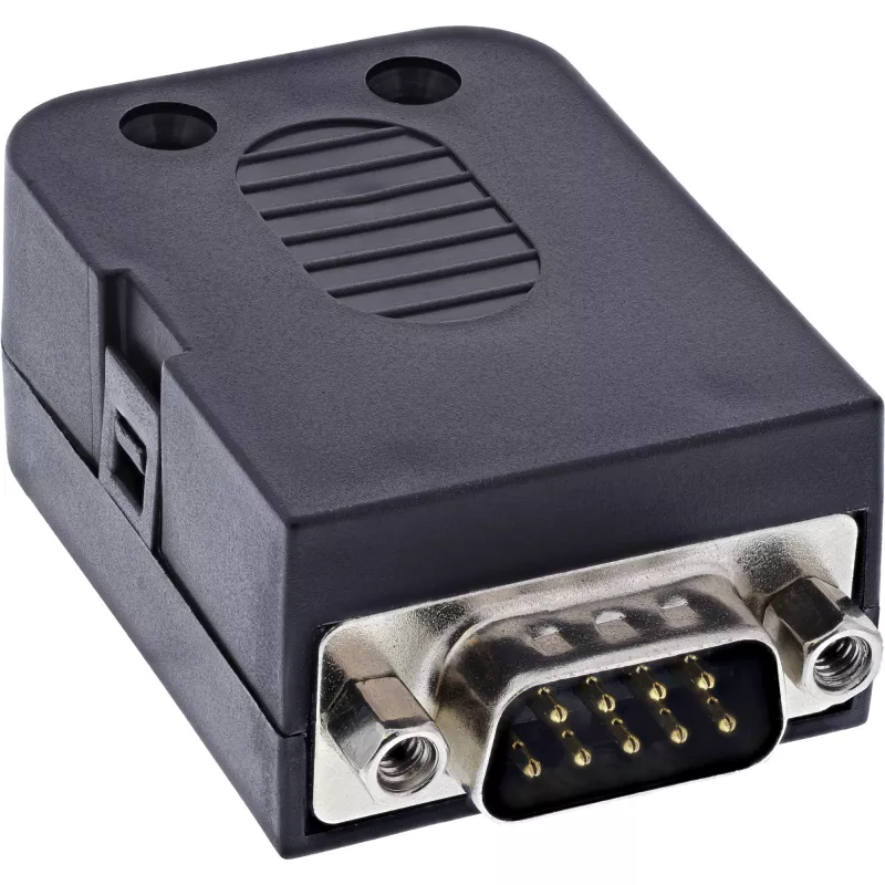 InLine 92501J Conector de cables borne de carril / D-Sub 9 negro