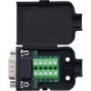 InLine 92501J Conector de cables borne de carril / D-Sub 9 negro