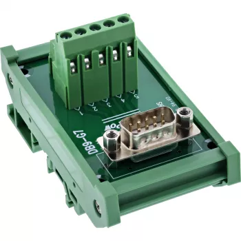InLine 92501L Conector de cables bloque de bornes / D-Sub 9 verde
