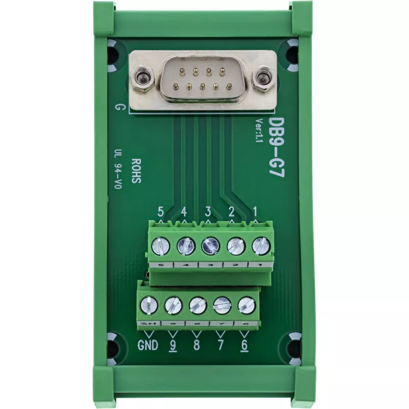 InLine 92501L Conector de cables bloque de bornes / D-Sub 9 verde