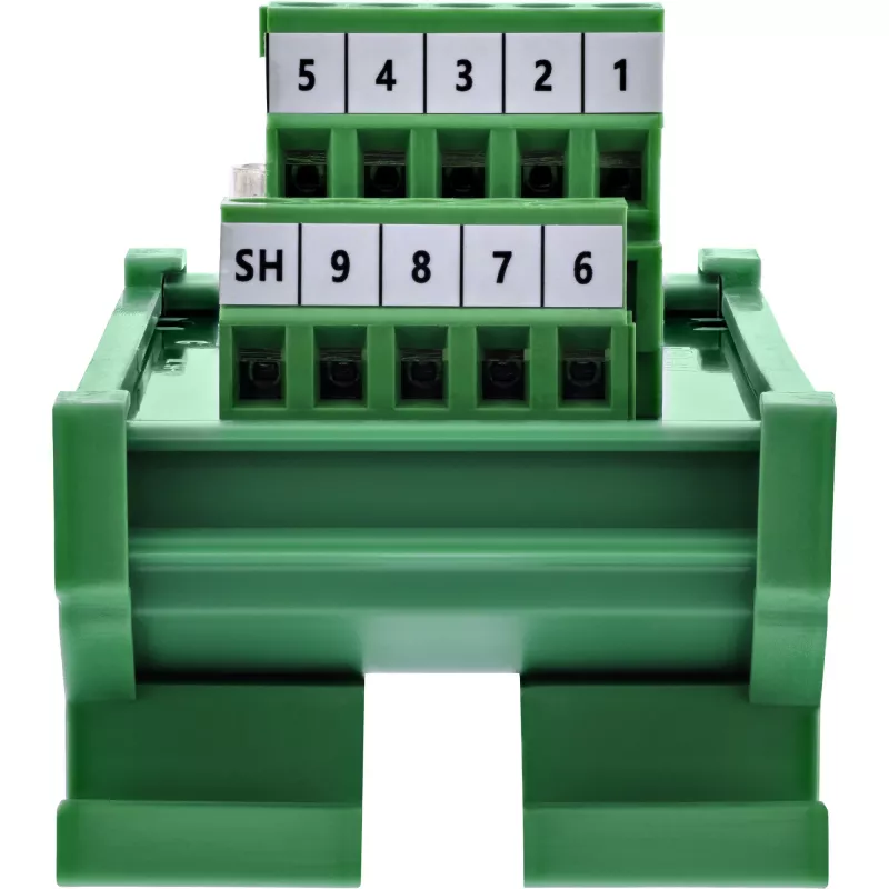 InLine 92501L Conector de cables bloque de bornes / D-Sub 9 verde