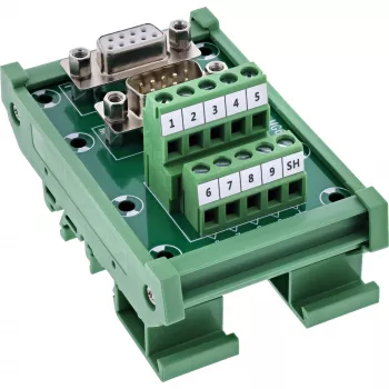 InLine 92501M Conector de cables regleta de bornes / D-Sub 9 verde