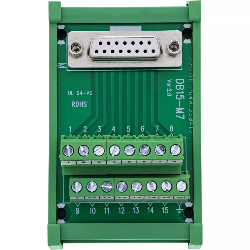 InLine 92502C Conector de cables regleta de bornes / D-Sub 15 verde