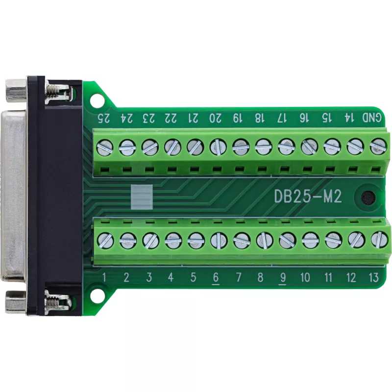 InLine 92502E Conector de cables regleta de bornes / D-Sub 25 verde