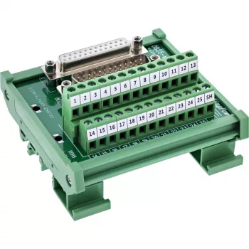 InLine 92502G Conector de cables regleta de bornes / D-Sub 25 verde