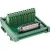 InLine 92502I Conector de cables regleta de bornes / D-Sub 25 verde