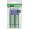 InLine 92503B Conector de cables regleta de bornes, VGA (HD15) azul, verde