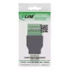 InLine 92504A Conector de cables USB-A / regleta de bornes, 5 polos negro, verde