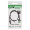 InLine 92504F Adaptador de cable USB-C / regleta de bornes, 5 polos negro, verde
