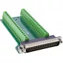 InLine 92502J Conector de cables regleta de bornes / D-Sub 37 negro, verde