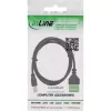InLine 92504I Conector de cable USB-B / regleta de bornes, 5 polos negro, verde