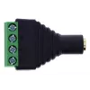 InLine 92504K Adaptador de cable conector hembra jack TRRS de 3,5 mm 4 polos / regleta de bornes 4 bornes negro, verde