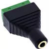 InLine 92504K Adaptador de cable conector hembra jack TRRS de 3,5 mm 4 polos / regleta de bornes 4 bornes negro, verde