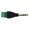 InLine 92504L Conector de cable conector jack TRS de 6,35 mm 3 polos / regleta de bornes 3 bornes negro, verde