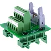 InLine 92504O Conector de cable IDC 10 / borne de carril 5 bornes verde, gris claro