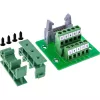 InLine 92504O Conector de cable IDC 10 / borne de carril 5 bornes verde, gris claro