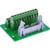 InLine 92504P Zócalo IDC 20 a bloque de terminales de 10 pines, montaje en PCB