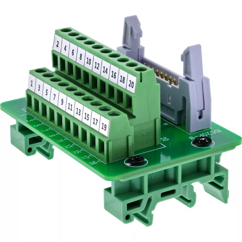 InLine 92504P Zócalo IDC 20 a bloque de terminales de 10 pines, montaje en PCB