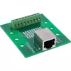 InLine 92505B Bloque de terminales con zócalo RJ45, recto, carril DIN