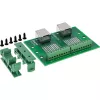 InLine 92505C Bloque de terminales con zócalo RJ45 doble, recto, carril DIN
