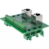 InLine 92505D Conector de cable 2x RJ45 8P8C / 2x regleta de bornes 9 bornes verde