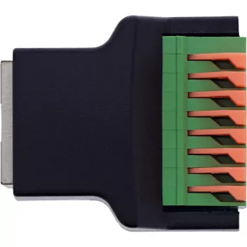 InLine 92505E Conector de cable RJ45 8P8C / borne de carril, 8 polos negro