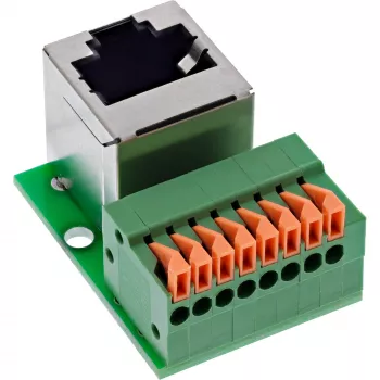 InLine 92505G Conector de cable RJ45 Cat.5e 8P8C / bloque de bornes, 8 polos verde