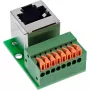 InLine 92505G Conector de cable RJ45 Cat.5e 8P8C / bloque de bornes, 8 polos verde