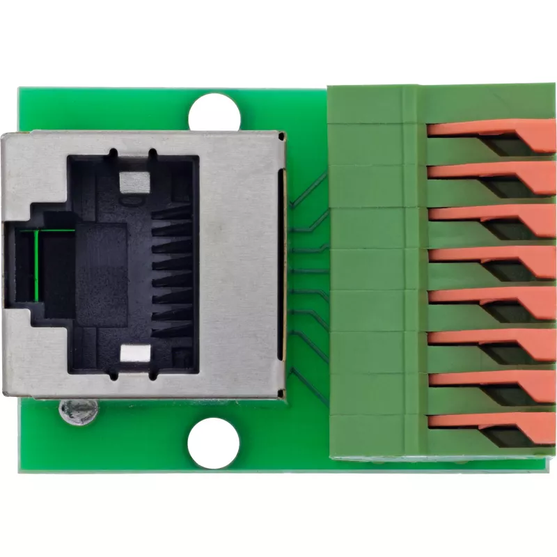 InLine 92505G Conector de cable RJ45 Cat.5e 8P8C / bloque de bornes, 8 polos verde