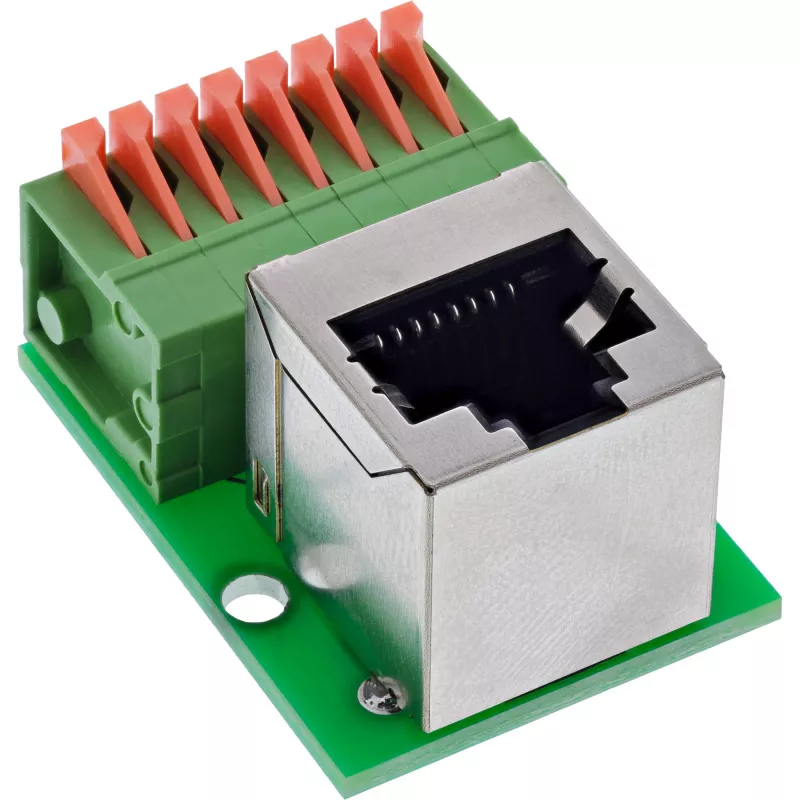 InLine 92505G Conector de cable RJ45 Cat.5e 8P8C / bloque de bornes, 8 polos verde