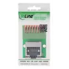 InLine 92505G Conector de cable RJ45 Cat.5e 8P8C / bloque de bornes, 8 polos verde