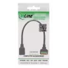InLine 92505H Conector de cable RJ45 Cat.5e 8P8C / bloque de bornes, 8 polos negro