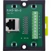 InLine 92505J Conector de cable RJ45 8P8C / regleta de bornes, 9 polos, negro, verde