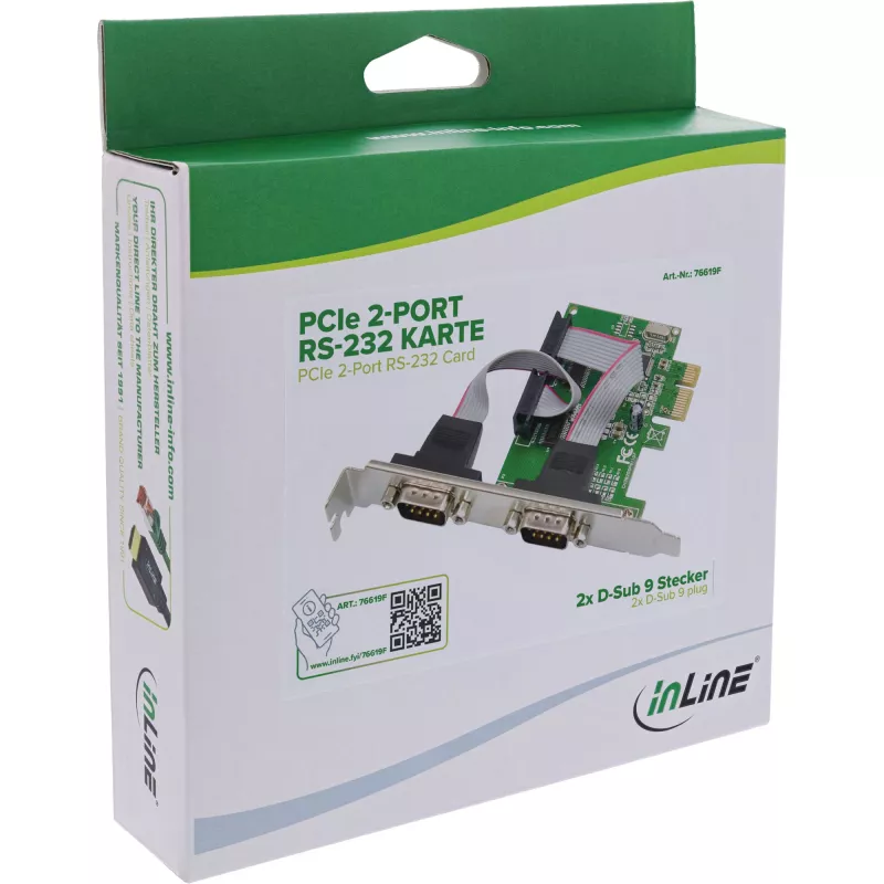 Adaptador de interfaz InLine 76619F — accesorio de conectividad serie/paralelo
