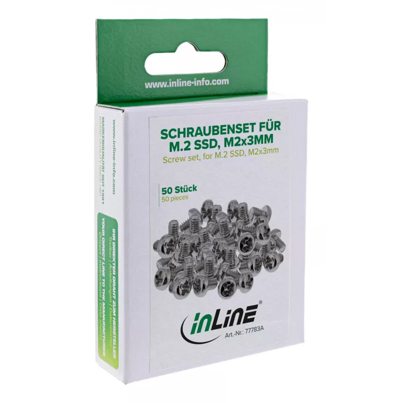 Kit de montaje InLine 77783A – kit de accesorios para el montaje de componentes informáticos